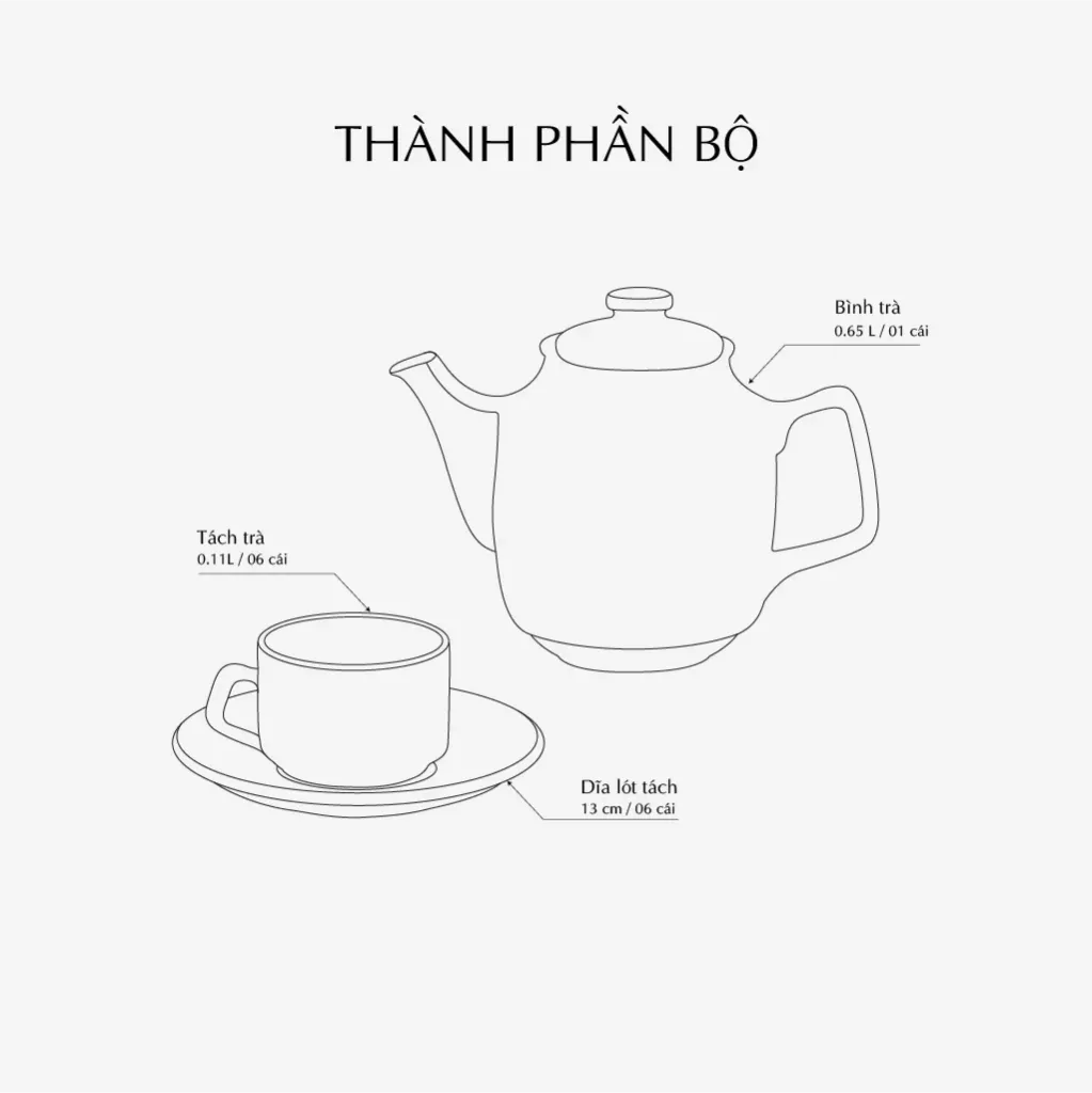 Bộ trà 0.65 L - Hoàng Cung - Hồn Việt 3.webp