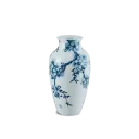 Bình hoa Minh Long 27 cm - Hoa Mai Cobalt
