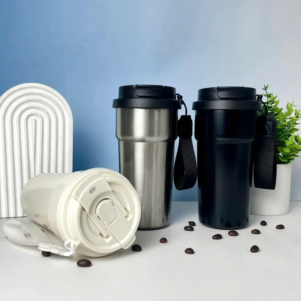 Ly giữ nhiệt Coffee Inox 500ml (Nắp Hồng)