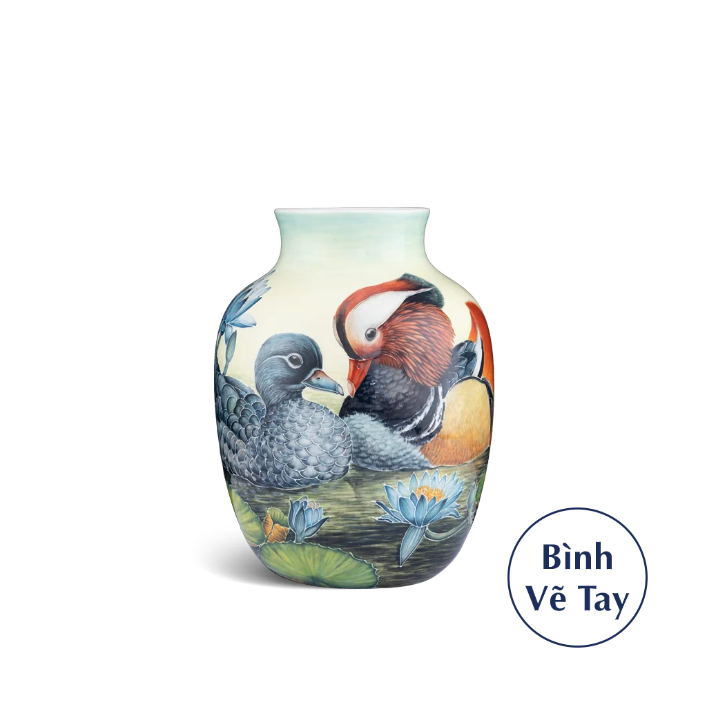 Bình hoa Minh Long 26 cm - Uyên Ương