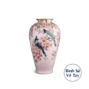 Bình hoa Minh Long 40 cm - Bằng Lăng Tím & Chim