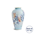Bình hoa Minh Long 40 cm - Bướm Đào