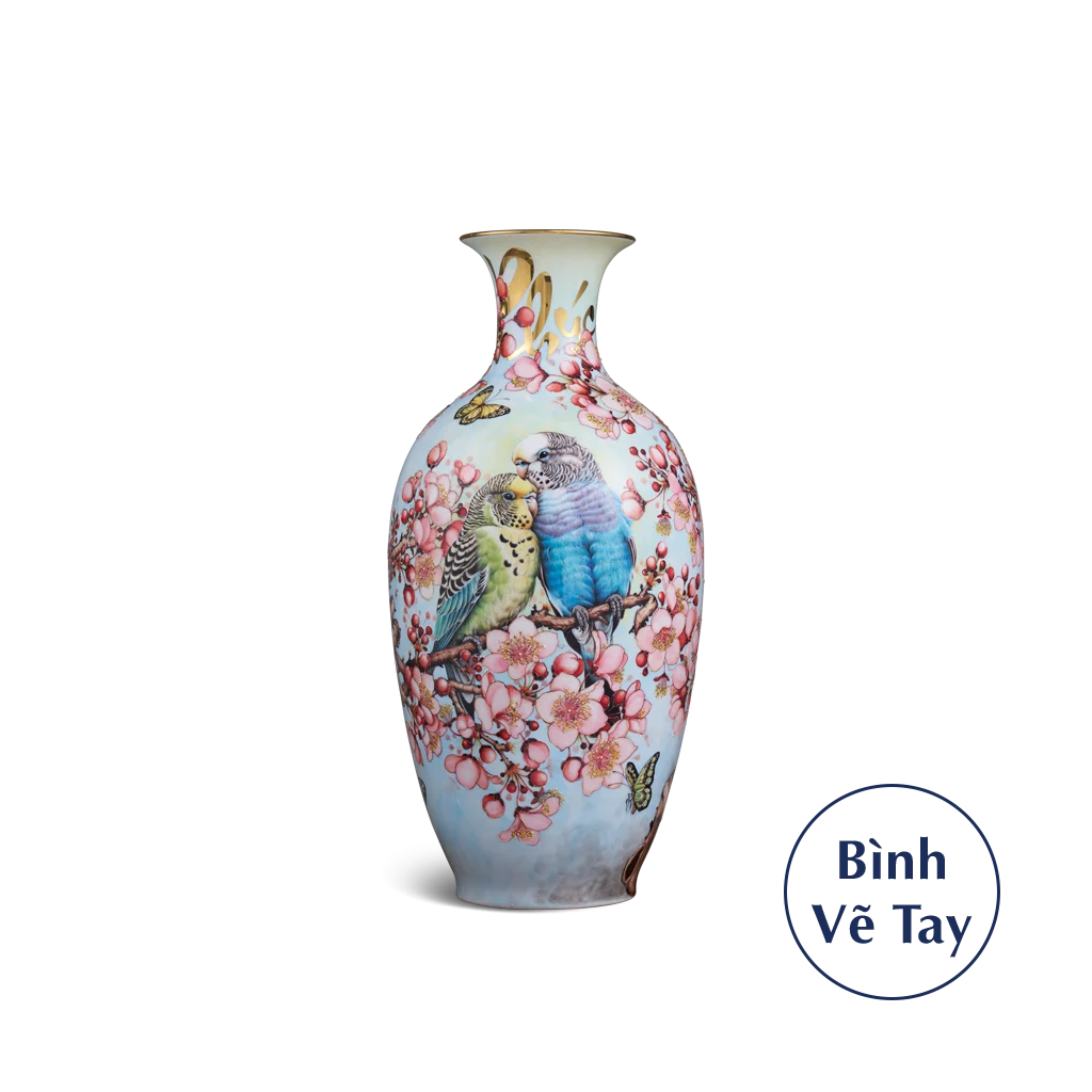 Bình hoa Minh Long 42 cm - Tình Yêu