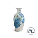 Bình hoa Minh Long 42 cm - Hoa Hồng Xanh