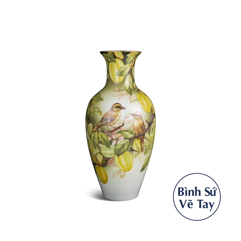 Bình hoa Minh Long 40 cm - Chim & Khế