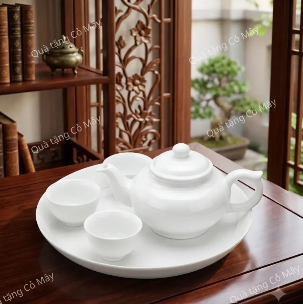 Bộ trà Minh Long 0.35 L - Misc Assortment - Trắng