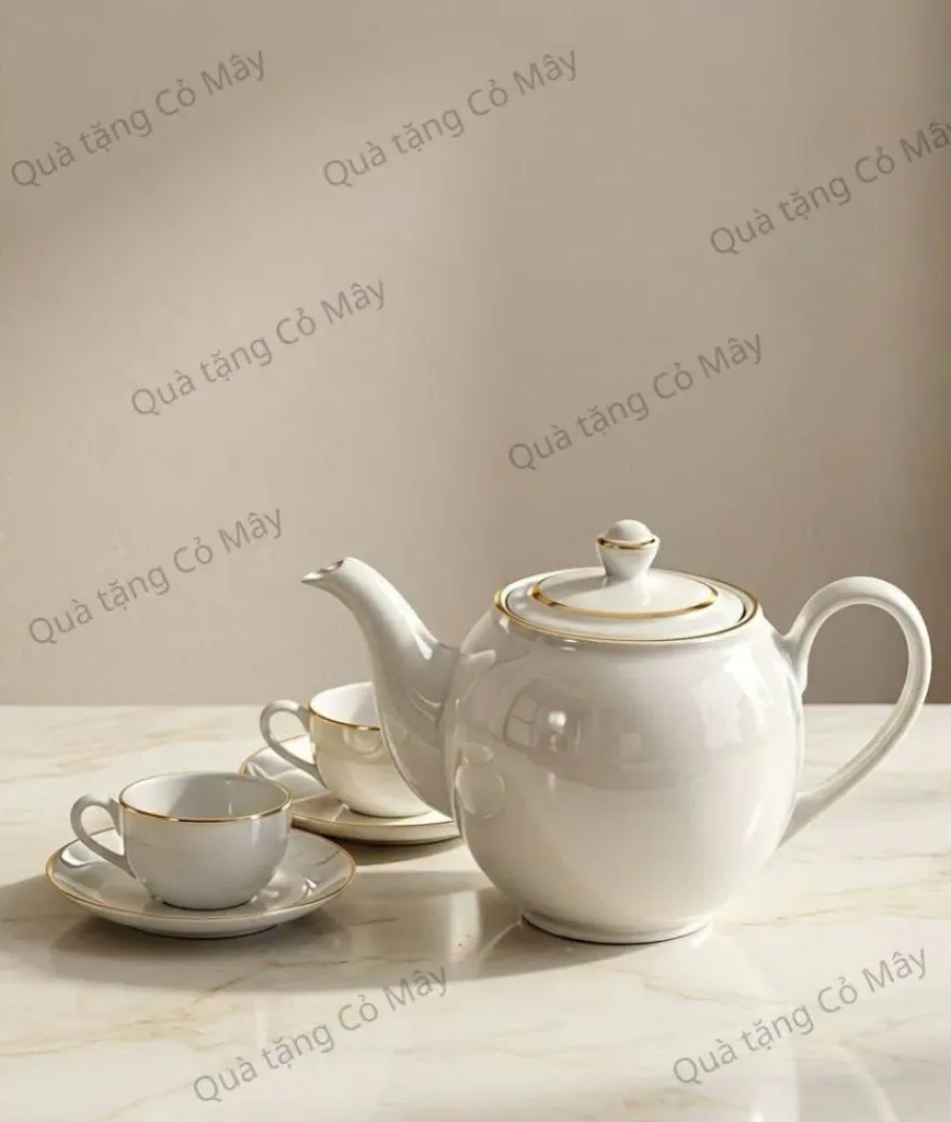 Bộ trà 0.5 L - Camellia - Chỉ Vàng
