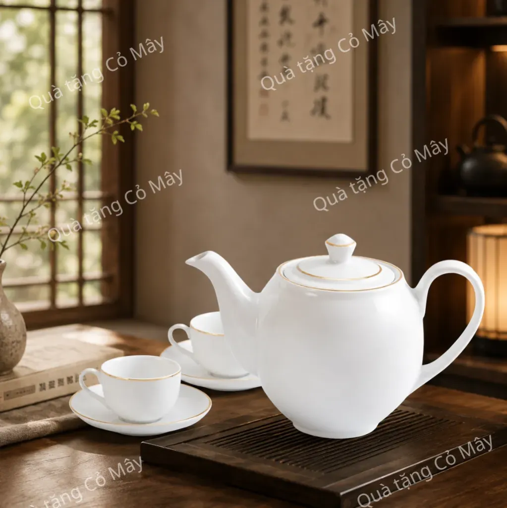 Bộ trà 0.8 L - Camellia - Chỉ Vàng