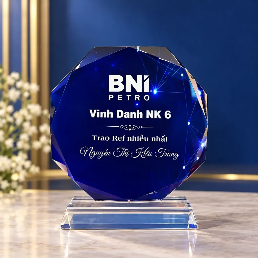 Kỷ niệm chương Pha Lê - Hình bát giác đều