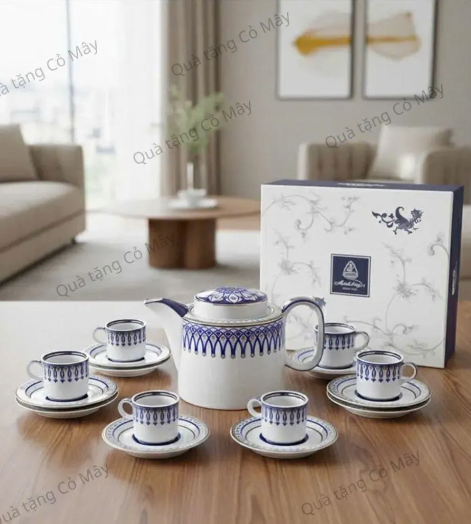 Bộ trà cao 0.33 L - Gastroline - Đồng Tâm Xanh Dương