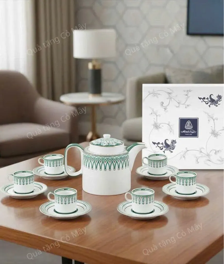 Bộ trà cao 0.33 L - Gastroline - Đồng Tâm Xanh Lá