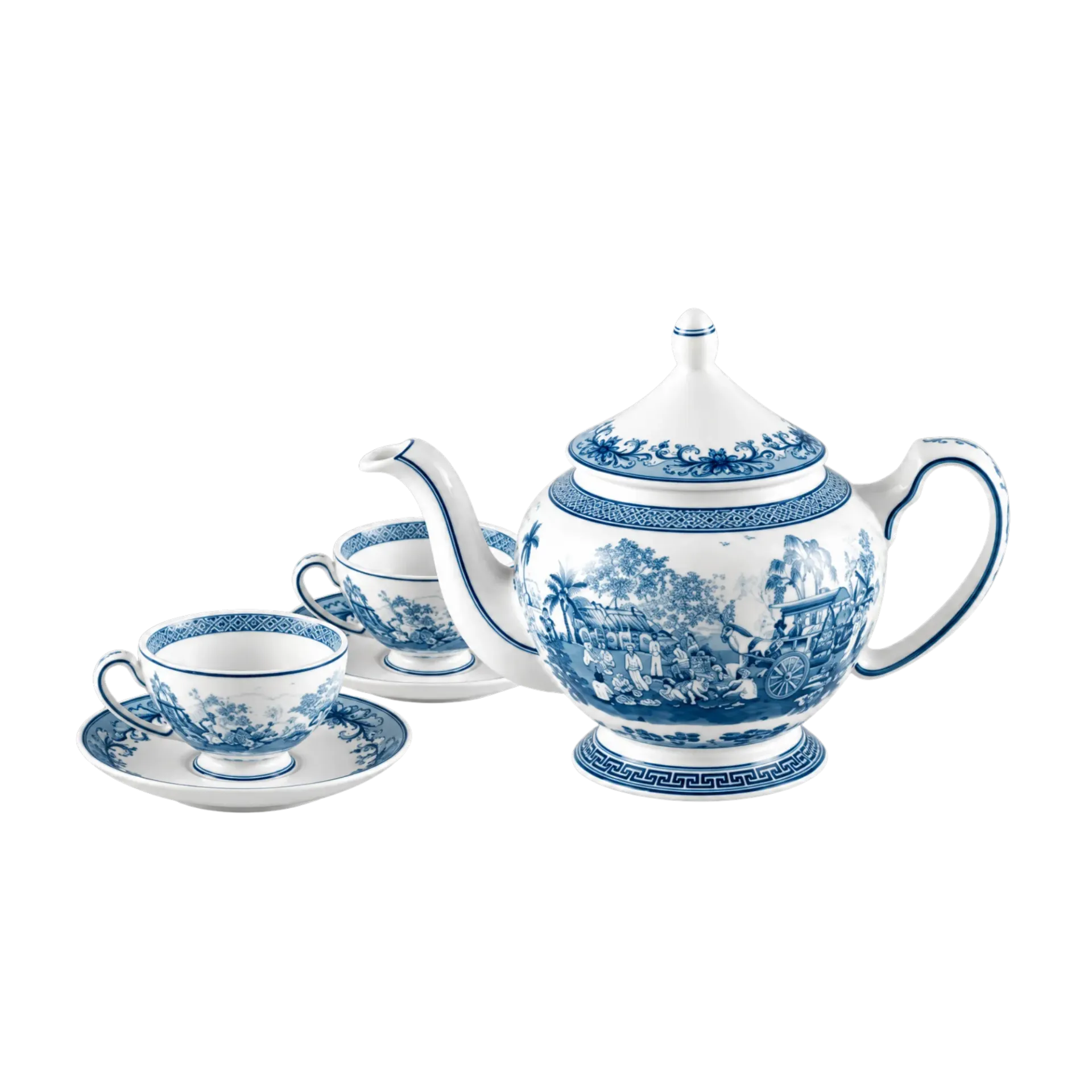 Bộ trà Minh Long 0.8 L - Hoàng Cung - Hồn Quê