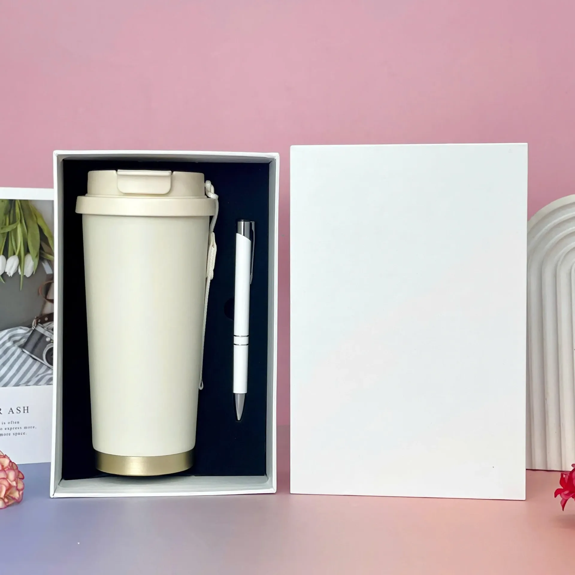 Giftset - Ly giữ nhiệt Coffee & Bút ký