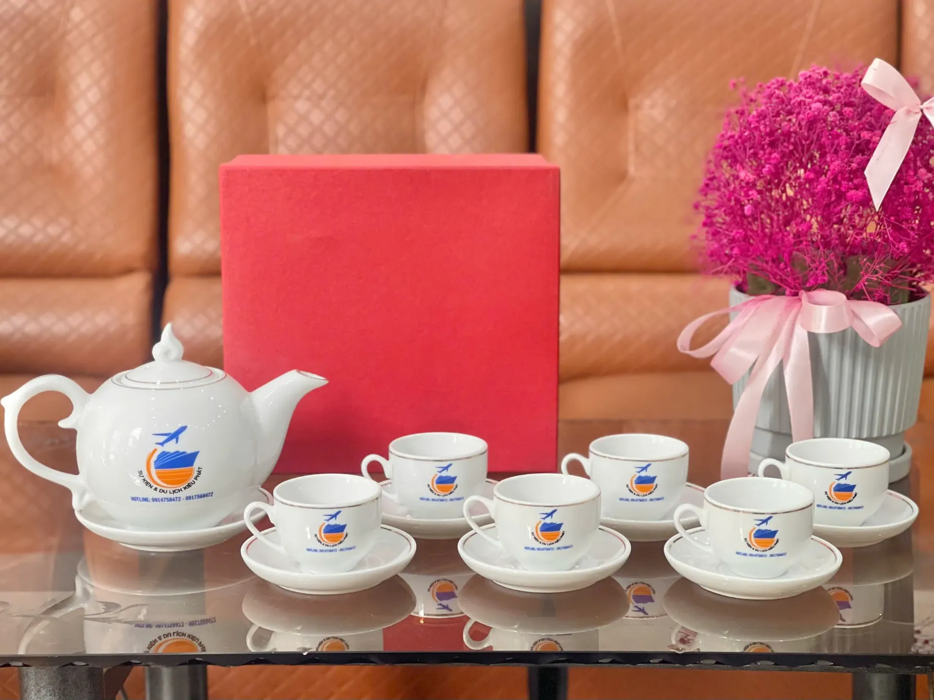 Bộ trà gốm sứ Bát Tràng