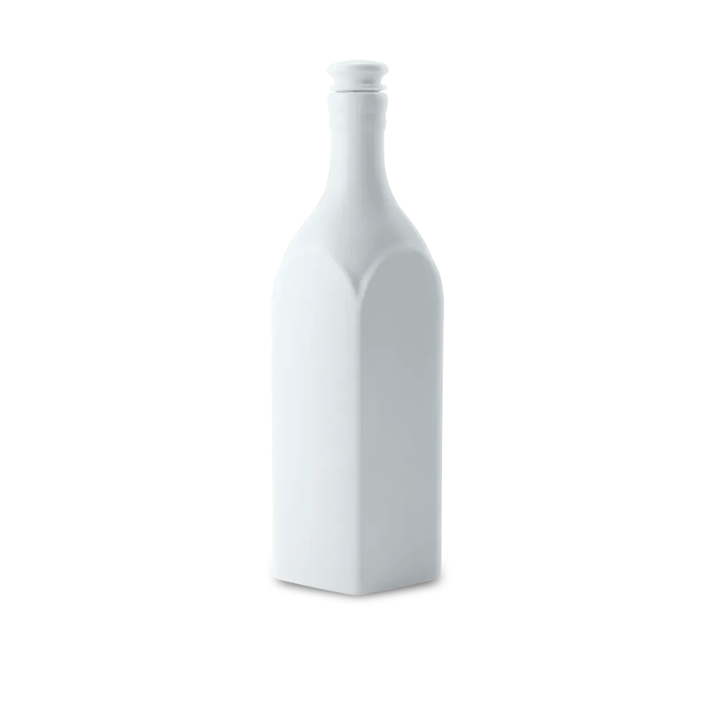 Chai sứ dưỡng sinh vuông Minh Long 1.0 L + Nắp (K1)