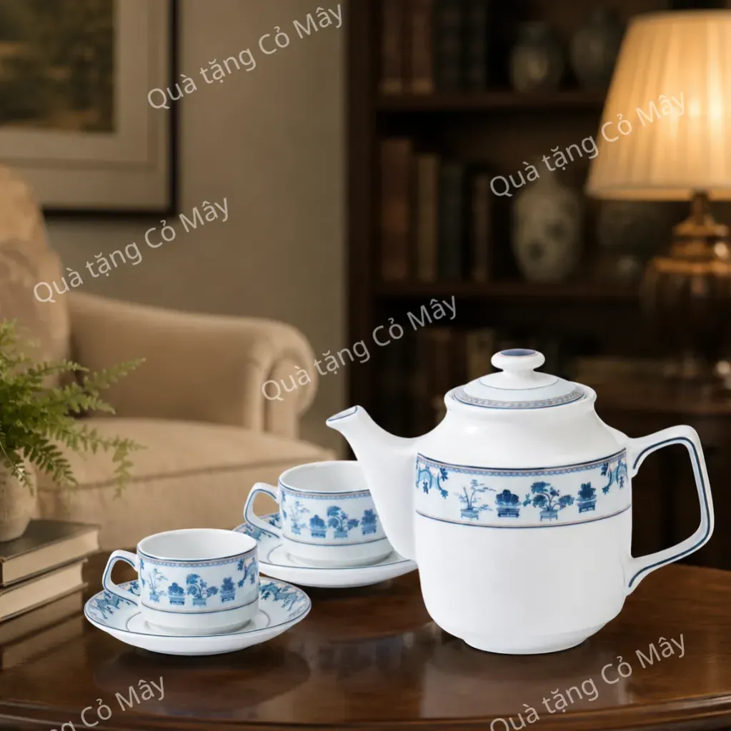 Bộ trà Minh Long 0.7 L - Jasmine - Tứ Quý