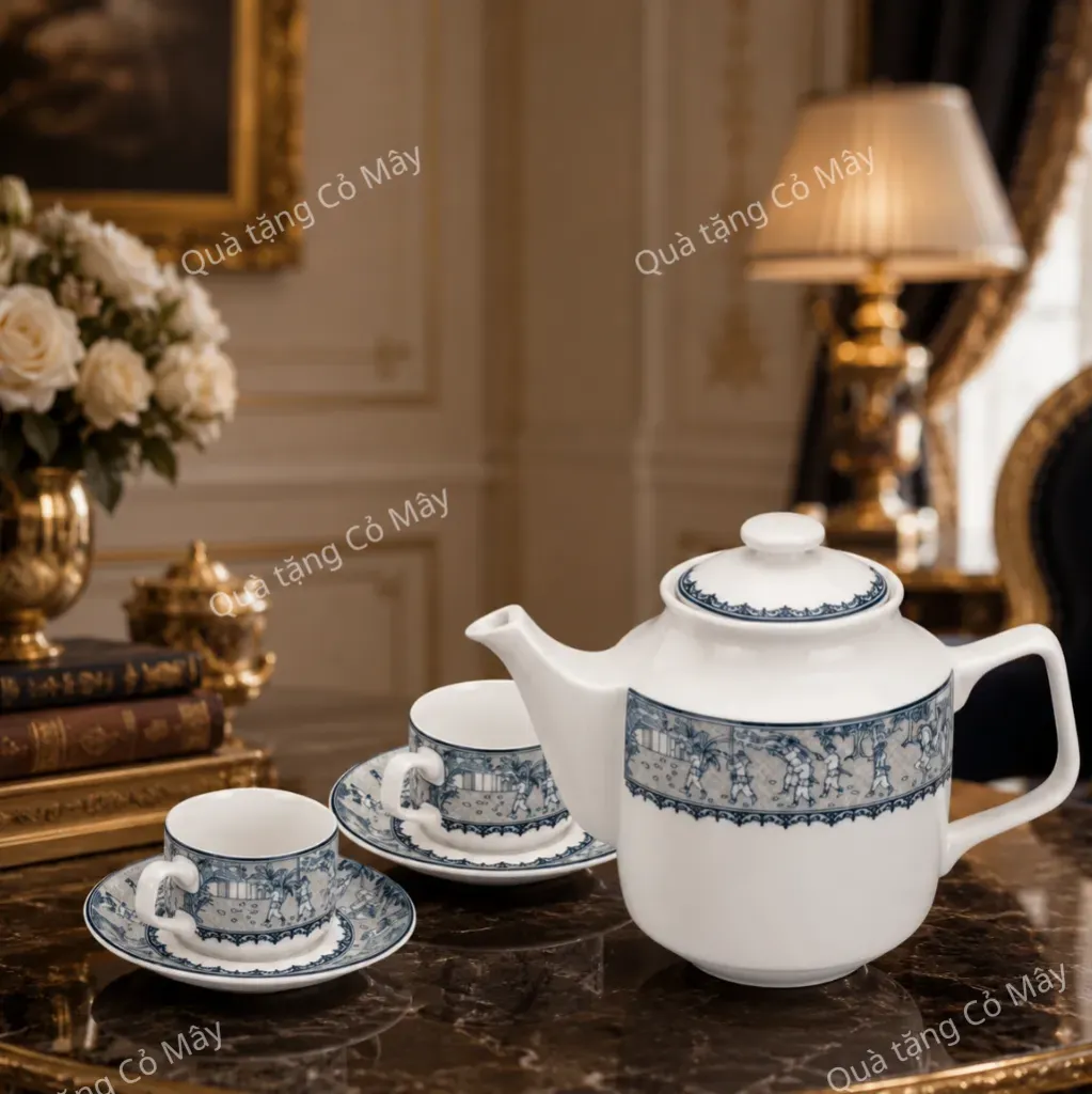 Bộ trà 0.7 L - Jasmine - Vinh Quy Nhạt
