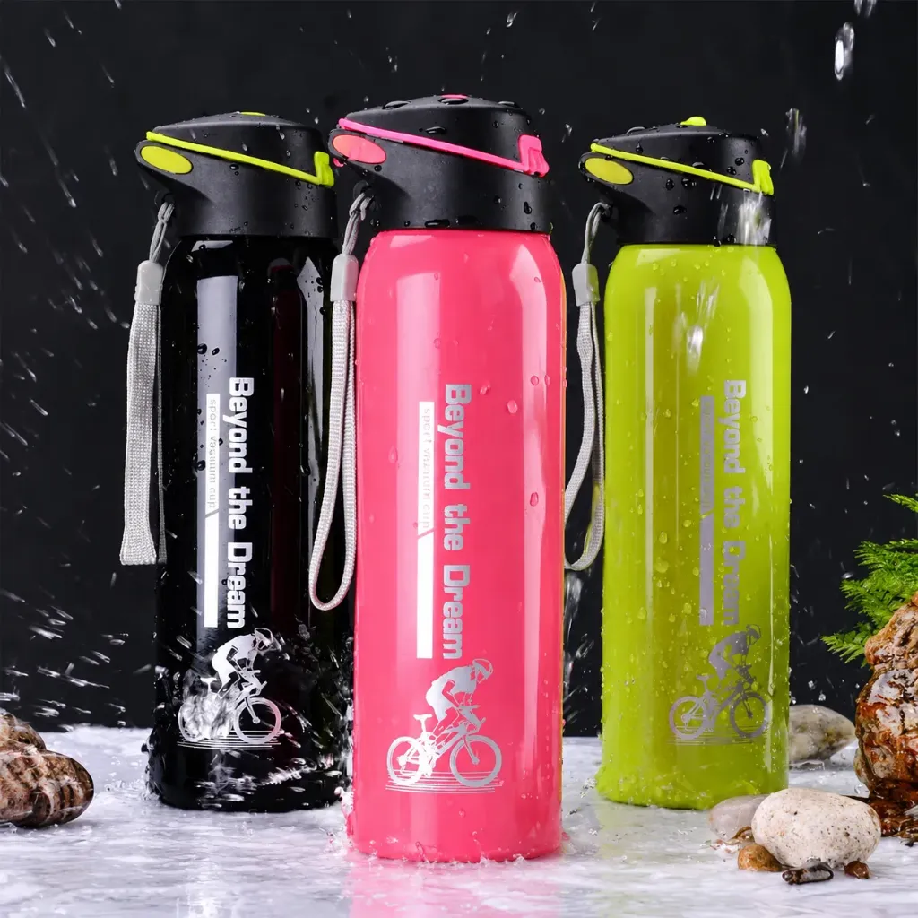 Bình giữ nhiệt nắp bật 500ml Lõi Inox - Phong cách thể thao