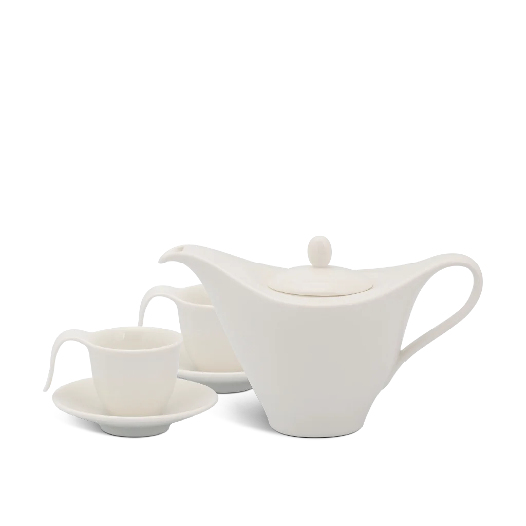 Bộ trà cao Minh Long 0.45 L - Anh Vũ IFP - Trắng Ngà