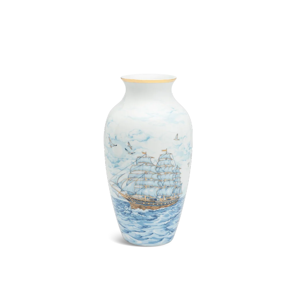 Bình hoa Minh Long 27 cm - Thuận Buồm 2 - Trang Trí Vàng