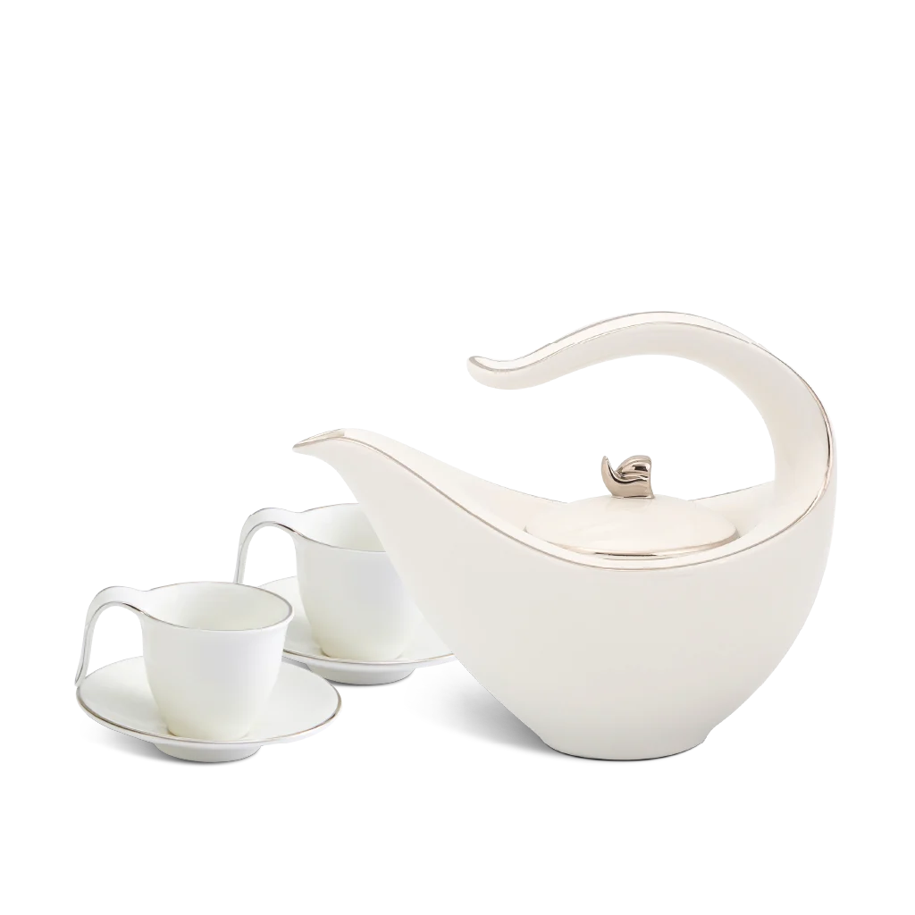 Bộ trà Minh Long 0.45 L - Anh Vũ - Chỉ Bạch Kim
