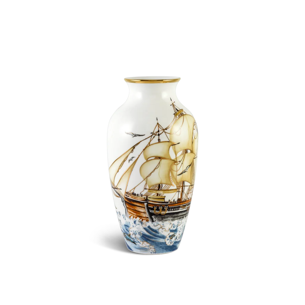 Bình hoa Minh Long 27 cm - Thuận Buồm - Trang Trí Vàng