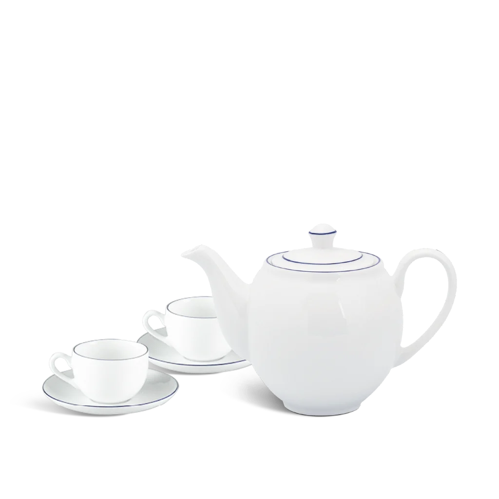 Bộ trà Minh Long 0.8L - Camellia Chỉ Xanh Dương