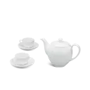 Bộ trà Minh Long - Camellia - Trắng