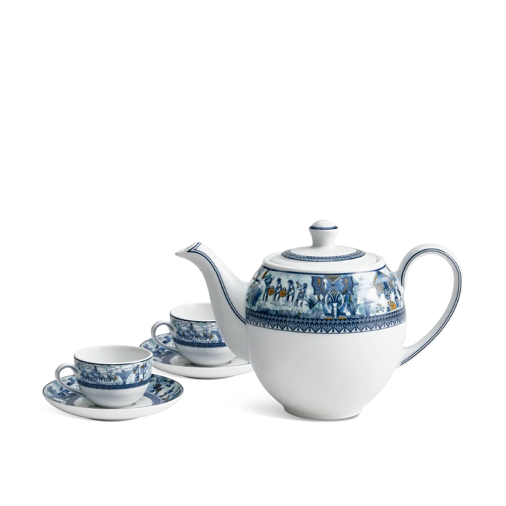 Bộ trà Minh Long - Camellia - Văn Lang (0,5 L)