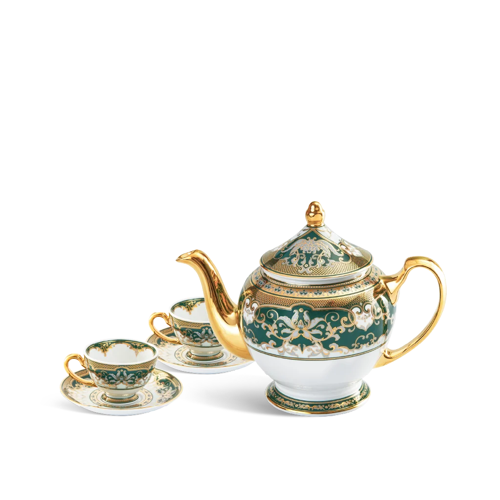 Bộ trà Minh Long - Hoàng Cung - Sen Ngọc Bích (0,65 L)