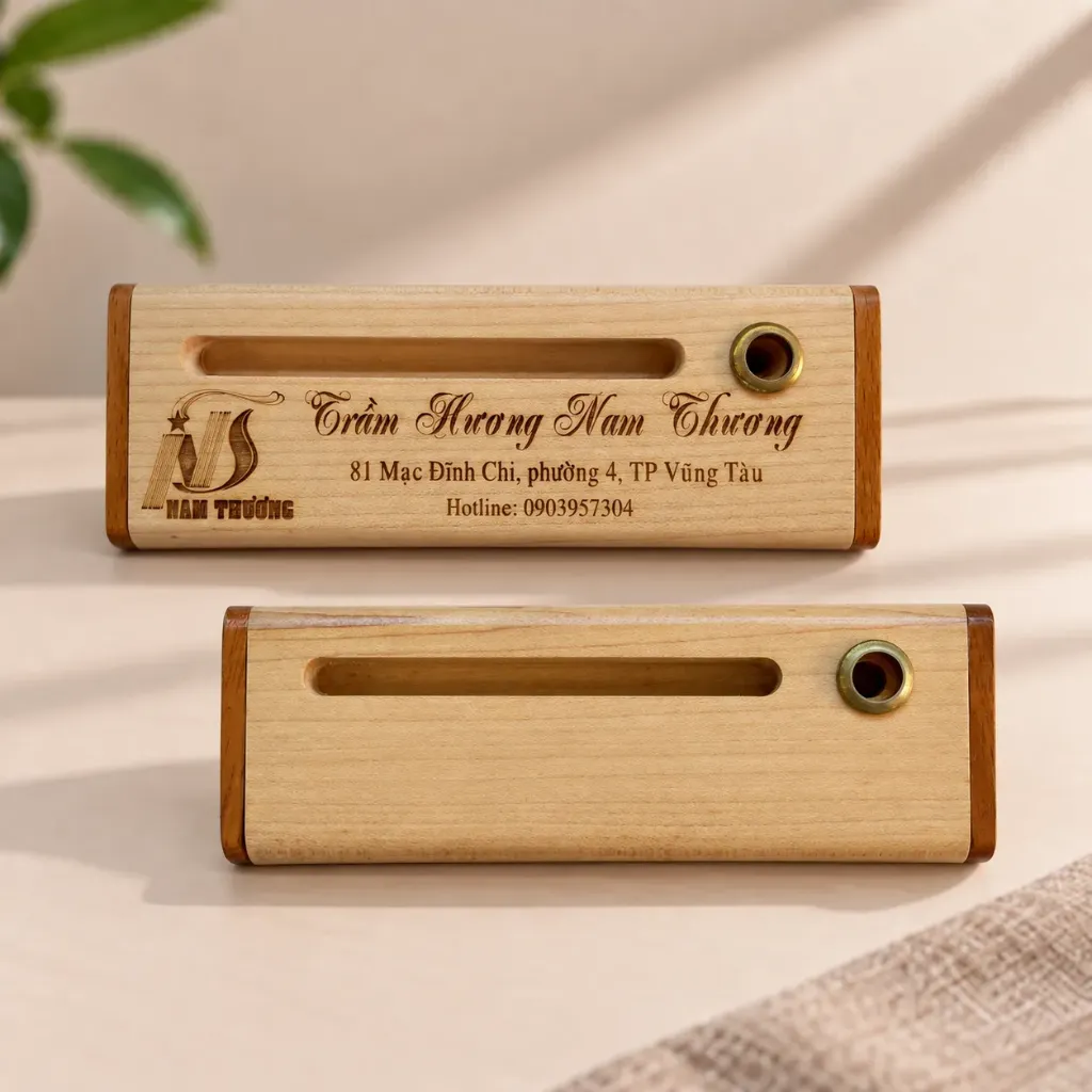 Hộp gỗ đựng bút - Khoen