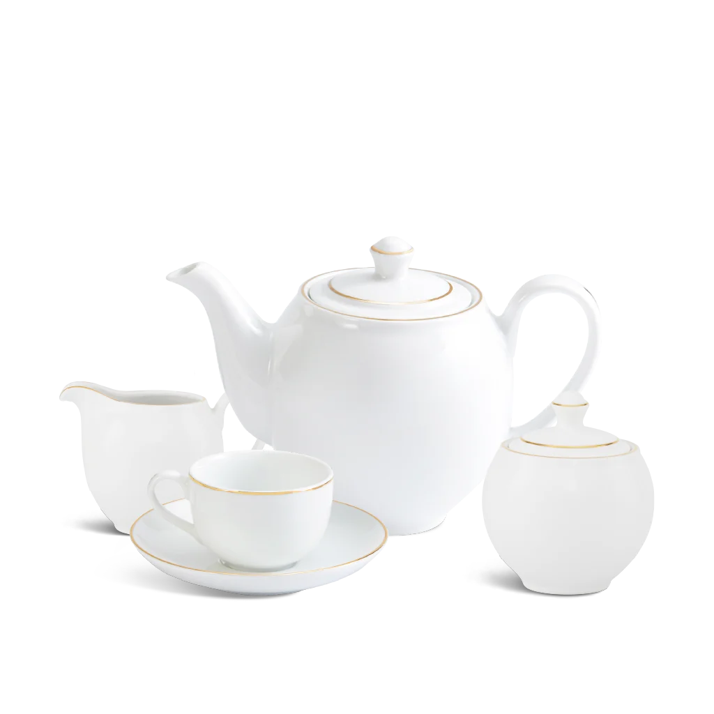 Bộ trà Minh Long - Camellia - Chỉ Vàng (1,1 L)