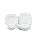 Bộ đồ ăn Minh Long - Jasmine - Chỉ Xanh Lá