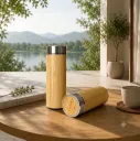 Bình giữ nhiệt Vỏ Tre 450ml - In logo doanh nghiệp