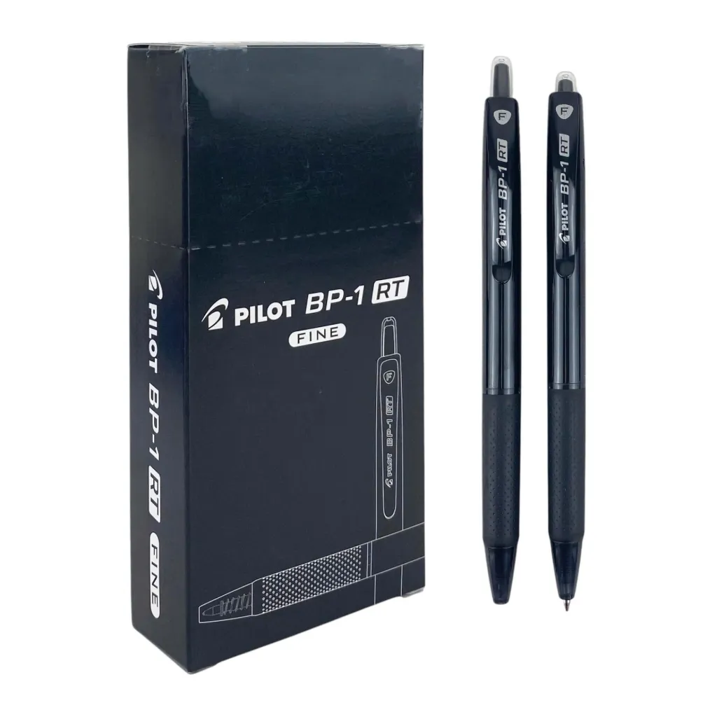 Hộp 12 bút Bi Pilot Plastic (Đen)
