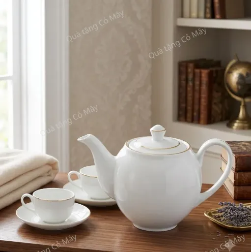 Bộ trà Minh Long - Camellia - Chỉ Vàng