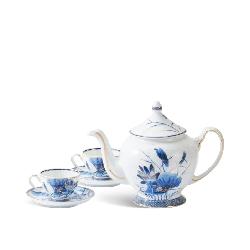 Bộ trà Minh Long - Hoàng Cung - Sen Vàng