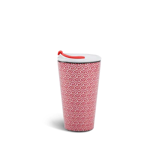 Ly sứ dưỡng sinh Minh Long 0.48 L (K1) + Nắp - Red Karakusa (LTF)