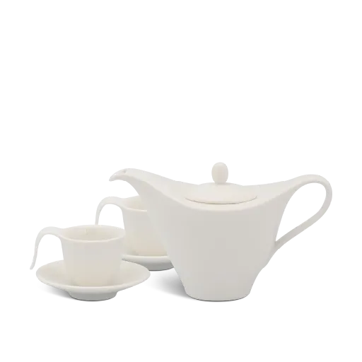 Bộ trà cao Minh Long 0.45 L - Anh Vũ IFP - Trắng Ngà
