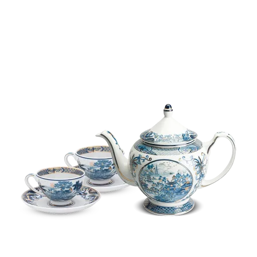 Bộ trà Minh Long - Hoàng Cung - Hồn Việt Vàng