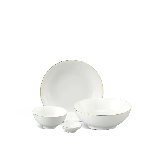 Bộ đồ ăn Minh Long - Jasmine - Viền Chỉ Vàng