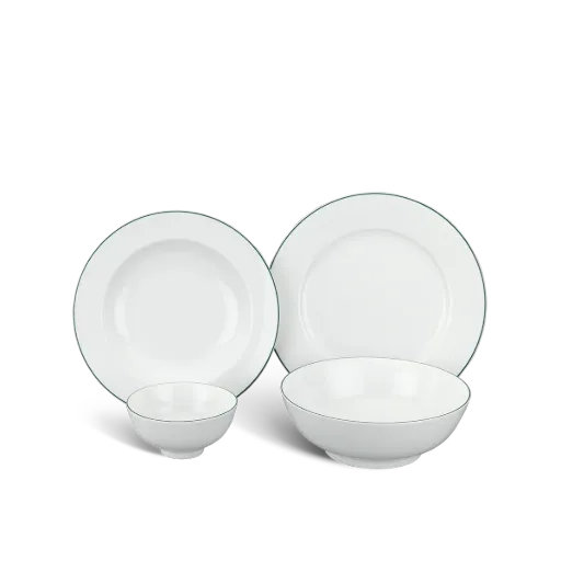 Bộ đồ ăn Minh Long - Jasmine - Chỉ Xanh Lá