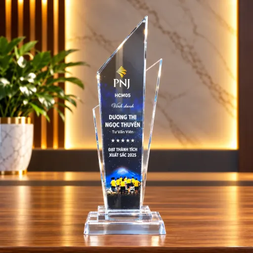 Kỷ niệm chương Pha Lê - Tháp nhọn vươn cao