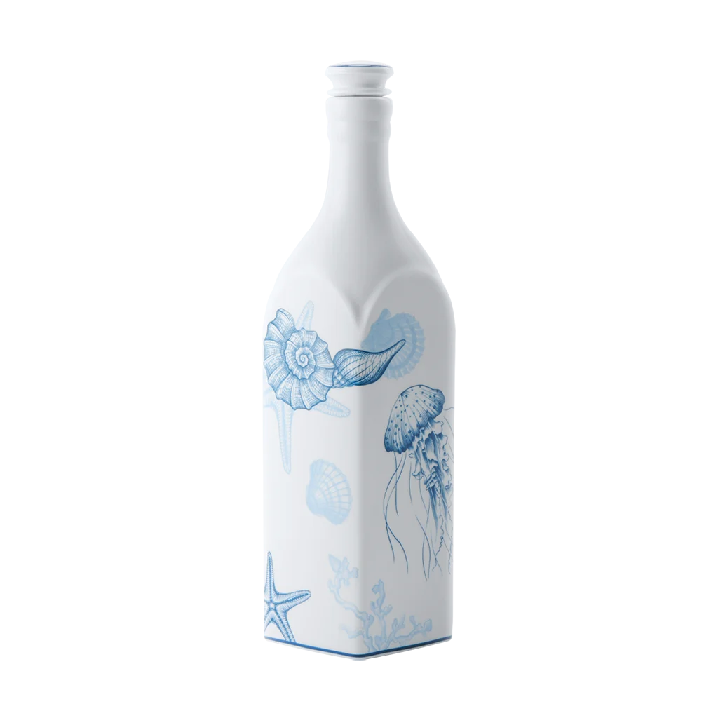 Chai sứ dưỡng sinh vuông Minh Long 1.0 L + Nắp (K1)