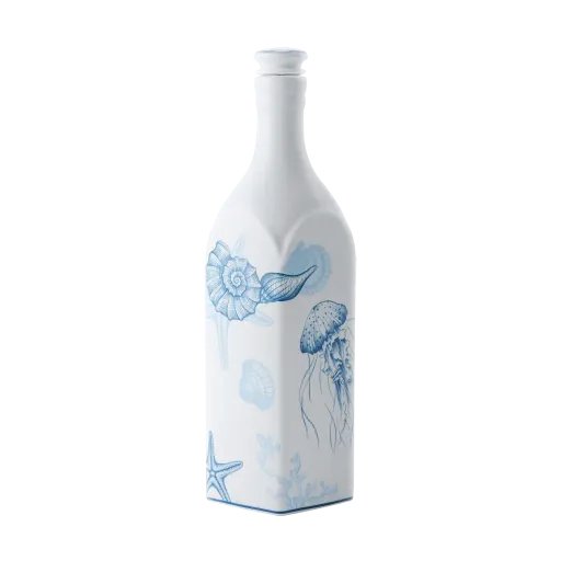 Chai sứ dưỡng sinh vuông Minh Long 1.0 L + Nắp (K1)