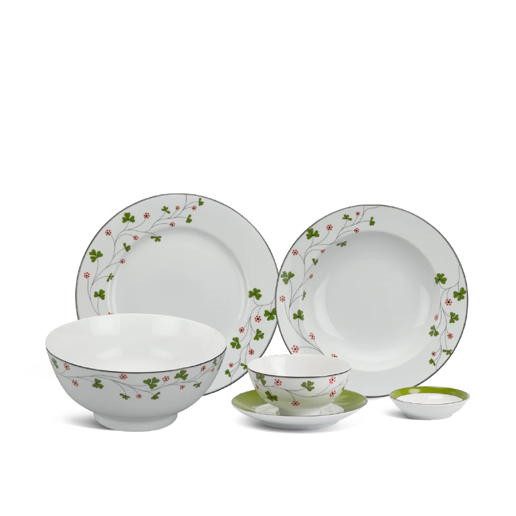 Bộ đồ ăn Minh Long - Jasmine - Hoa May Mắn