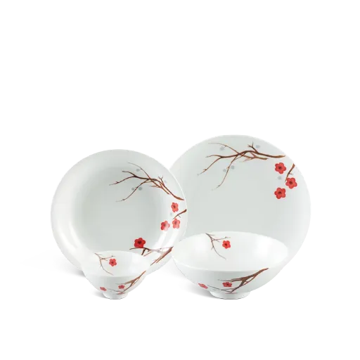Bộ đồ ăn Minh Long - Daisy - Hồng Mai