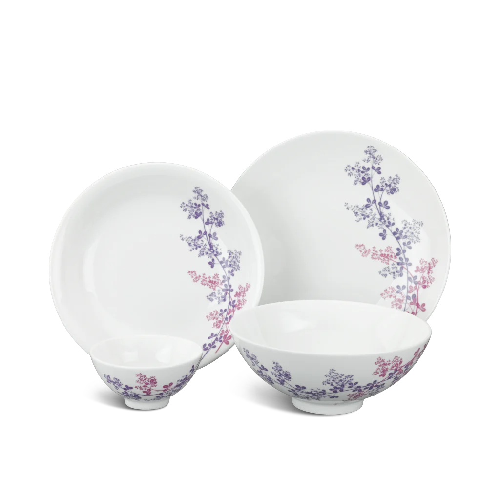 Bộ đồ ăn Minh Long - Daisy - Cỏ Tím