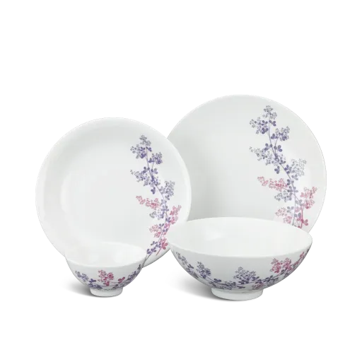 Bộ đồ ăn Minh Long - Daisy - Cỏ Tím