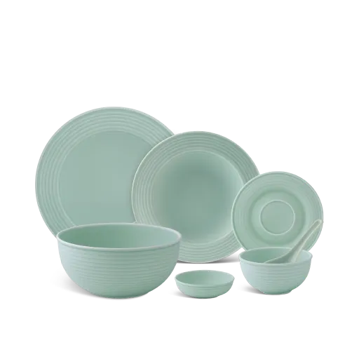 Bộ đồ ăn Minh Long - Cordon - Men Ngọc Sương Mờ
